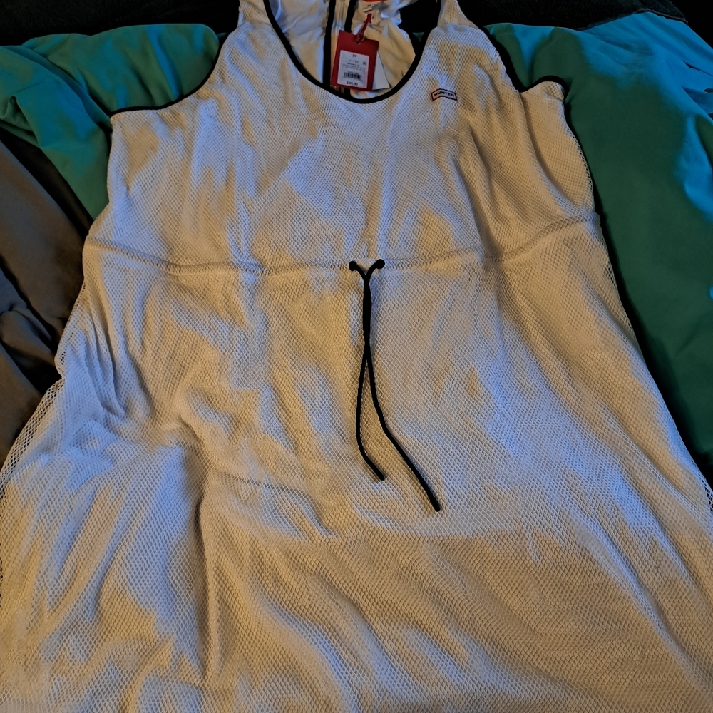 Hunter White Dress with Black Accents